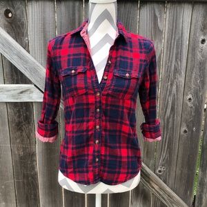 Abercrombie & Fitch Button Down Plaid Flannel
